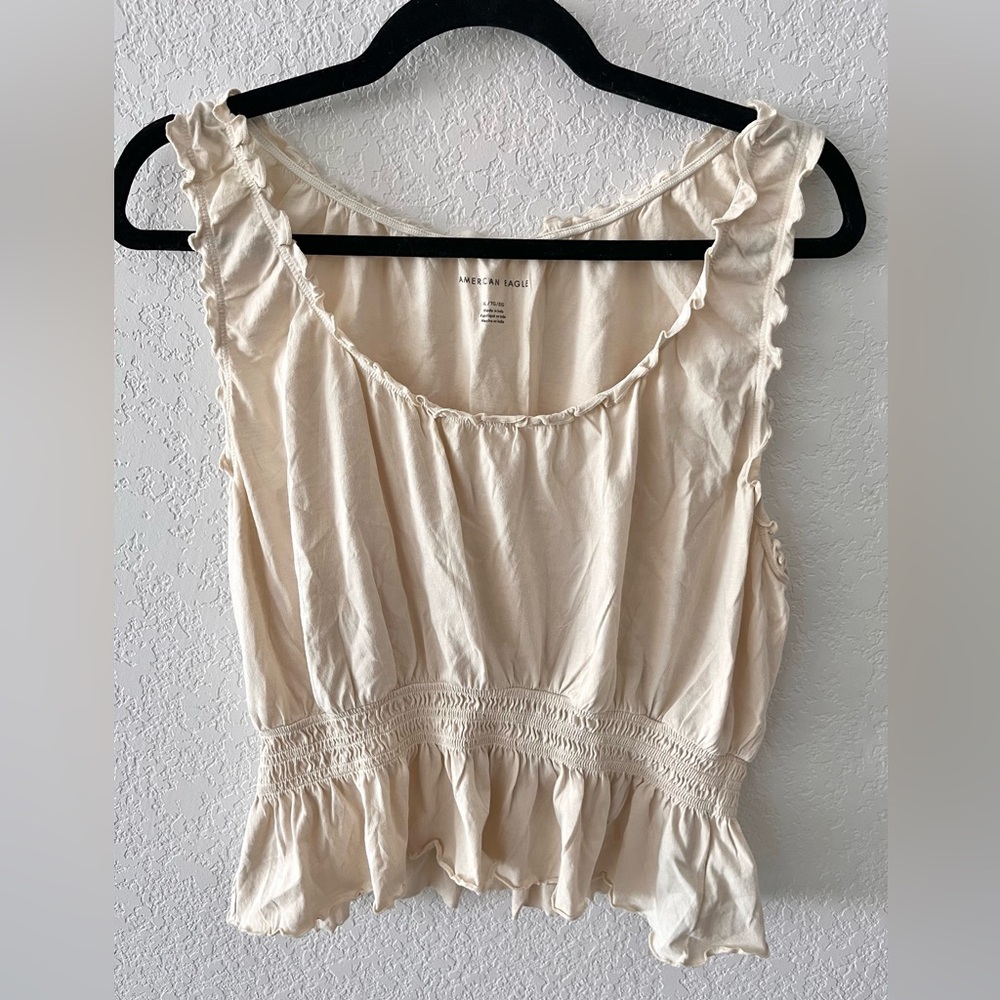 American Eagle Women’s Top, Size XL, Ecru/Vanilla Color